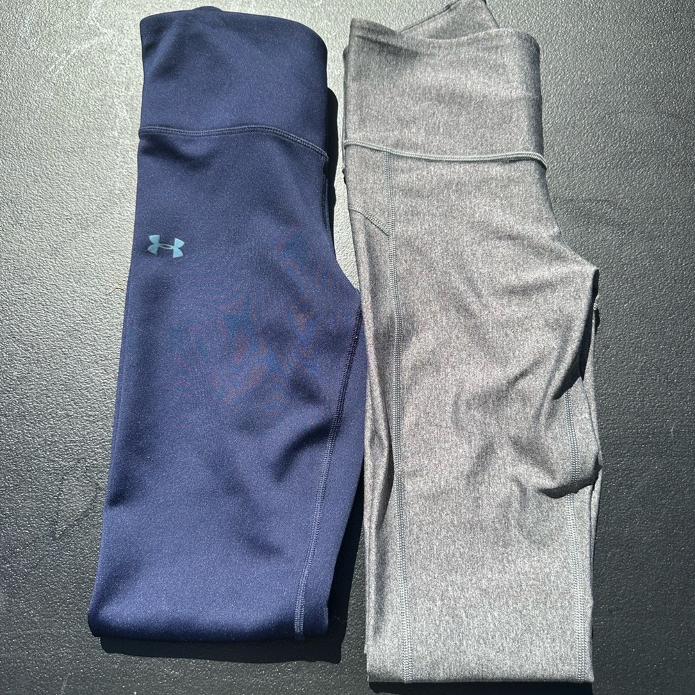 Under Armour Blue and Gray Leggings Set
